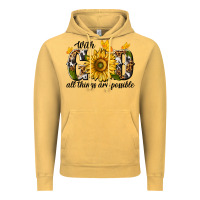 Vintage Mustard with god all things are possible Vintage Hoodie - texasbilliewilder