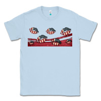 Dusty Blue american flag lips 16oz libbey cup Classic Tee - HRA Design Shop