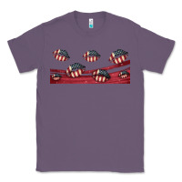 Lavender american flag lips 16oz libbey cup Classic Tee - HRA Design Shop