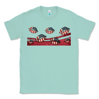 Seafoam american flag lips 16oz libbey cup Classic Tee - HRA Design Shop