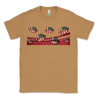Toasted Coconut american flag lips 16oz libbey cup Classic Tee - HRA Design Shop