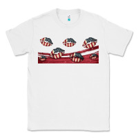 White american flag lips 16oz libbey cup Classic Tee - HRA Design Shop