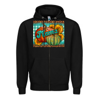 Black pumpkin mama mouse pad Zipper Hoodie - BundleAndBundleShop