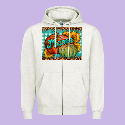 Pumpkin Mama Mouse Pad Zipper Hoodie Designed By Bundleandbundleshop