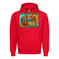 Red pumpkin mama mouse pad Zipper Hoodie - BundleAndBundleShop