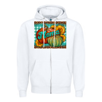White pumpkin mama mouse pad Zipper Hoodie - BundleAndBundleShop