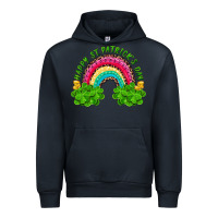Navy happy st patricks day rainbow and shamrock Urban Hoodie - RanaPortraitStore