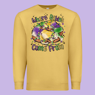 Where Babies Come From Premium Sweatshirt Designed By Maliassmallbusiness