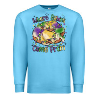 Ocean Blue where babies come from Premium Sweatshirt - MaliasSmallBusiness