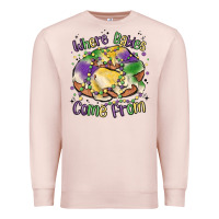 Pale Pink where babies come from Premium Sweatshirt - MaliasSmallBusiness