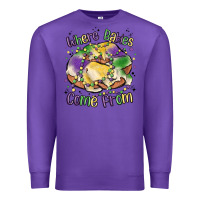 Purple where babies come from Premium Sweatshirt - MaliasSmallBusiness