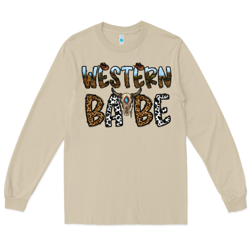 Western Babe Long Sleeve Tee by CowhideDigitalArt | Teevron