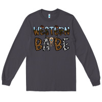 Smoke western babe Long Sleeve Tee - CowhideDigitalArt
