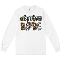 White western babe Long Sleeve Tee - CowhideDigitalArt