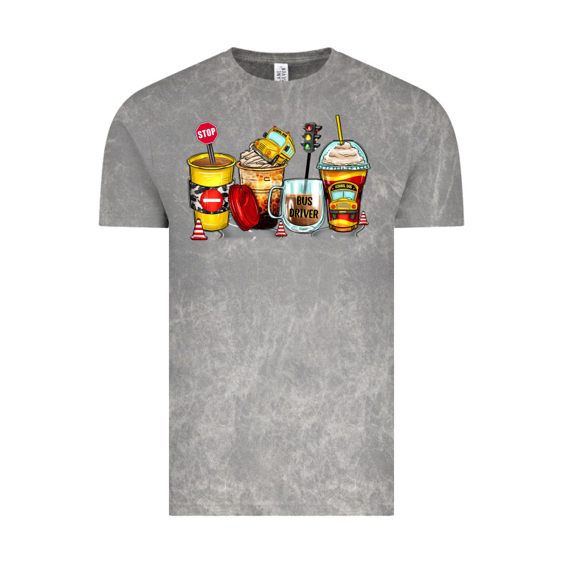 Bus Driver Coffee Cups Vintage Tee by Zillion Design Studio | Teevron
