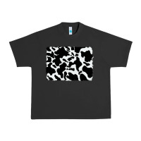 Pigment Black distressed cowhide pattern Urban Heavy Tee - RanaPortraitStore