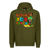 Army Green tequila porfavor Premium Hoodie - AdoDesignShop