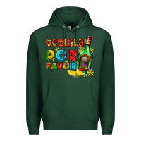 Sports Green tequila porfavor Premium Hoodie - AdoDesignShop