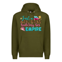 Army Green just a nail boss building her empire bbs Premium Hoodie - BundleAndBundleShop