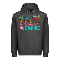 Charcoal Heather just a nail boss building her empire bbs Premium Hoodie - BundleAndBundleShop