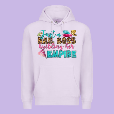 Just A Nail Boss Building Her Empire Bbs Premium Hoodie Designed By Bundleandbundleshop