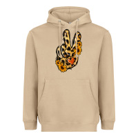Mushroom Leopard Sunflower Peace Sign Heavyweight Hoodie - Jasminsmagicworld