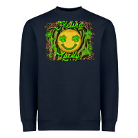 Navy Feeling Lucky Heavyweight Sweatshirt - RanaPortraitStore