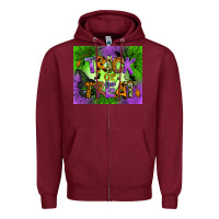 Burgundy trick or treat mouse pad Zipper Hoodie - BundleAndBundleShop