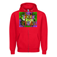 Red trick or treat mouse pad Zipper Hoodie - BundleAndBundleShop