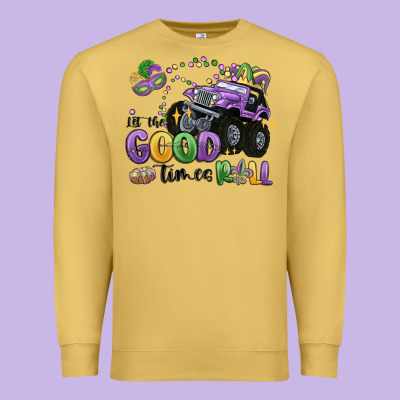 Let The Good Times Roll Premium Sweatshirt Designed By Maliassmallbusiness