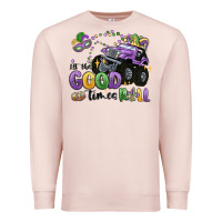 Pale Pink let the good times roll Premium Sweatshirt - MaliasSmallBusiness