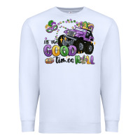 White let the good times roll Premium Sweatshirt - MaliasSmallBusiness