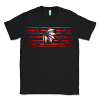 Black patriotic native american headdress 16oz libbey cup Classic Tee - HRA Design Shop