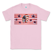 Bubblegum Pink patriotic native american headdress 16oz libbey cup Classic Tee - HRA Design Shop