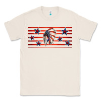 Natural patriotic native american headdress 16oz libbey cup Classic Tee - HRA Design Shop