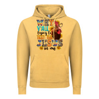 Vintage Mustard why yall trying to test the jesus in me Vintage Hoodie - texasbilliewilder