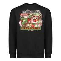 Black farm fresh strawberries Heavyweight Sweatshirt - Zillion Design Studio