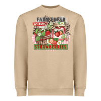 Farm Fresh Strawberries Heavyweight Sweatshirt | Teevron
