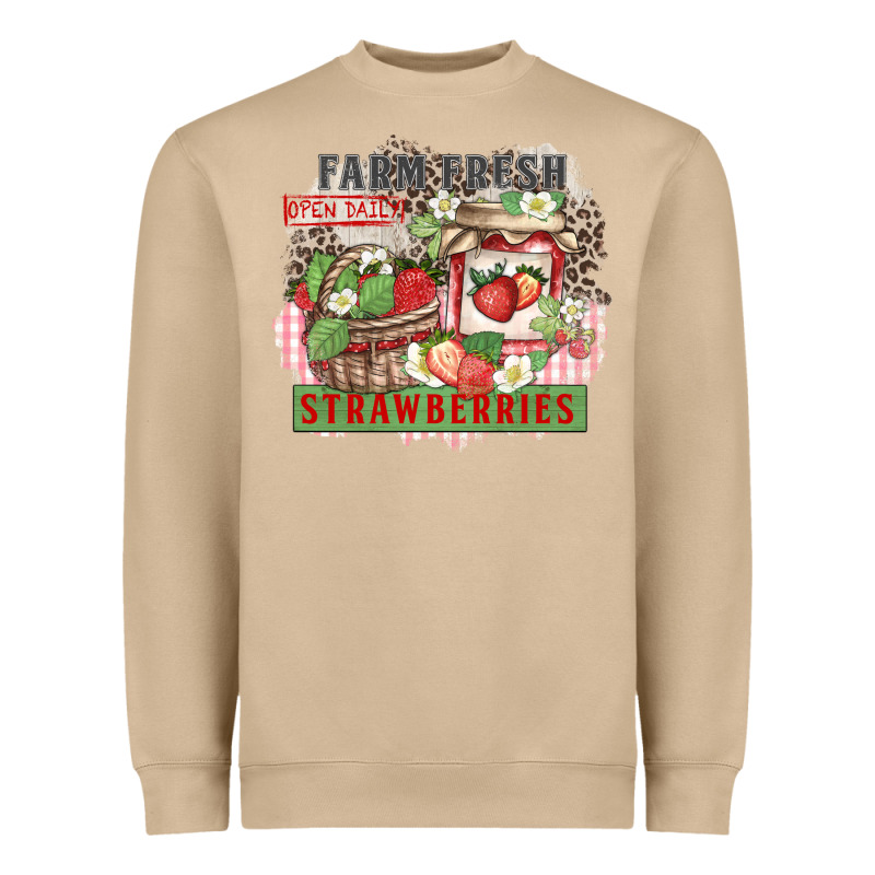 Farm Fresh Strawberries Heavyweight Sweatshirt by Zillion Design Studio | Teevron