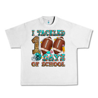 Lunar Rock i tackled 100 days of school american football Urban Heavy Tee - Zillion Design Studio