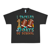 Pigment Black i tackled 100 days of school american football Urban Heavy Tee - Zillion Design Studio
