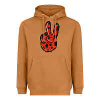 Meerkat Ladybug Peace Sign Heavyweight Hoodie - Jasminsmagicworld