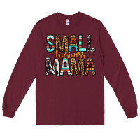 Burgundy Small Business Mama Long Sleeve Tee - FaDigitalArtStudio