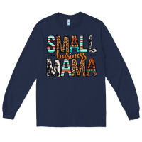 Navy Small Business Mama Long Sleeve Tee - FaDigitalArtStudio