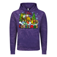 Cloud Purple i dig christmas Vintage Hoodie - Zillion Design Studio