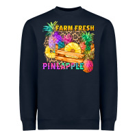 Navy farm fresh pineapple Heavyweight Sweatshirt - Zillion Design Studio