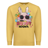 Antique Gold one hoppy mama Premium Sweatshirt - MaliasSmallBusiness