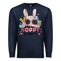 Navy one hoppy mama Premium Sweatshirt - MaliasSmallBusiness