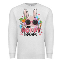 Oatmeal Heather one hoppy mama Premium Sweatshirt - MaliasSmallBusiness
