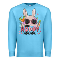 Ocean Blue one hoppy mama Premium Sweatshirt - MaliasSmallBusiness